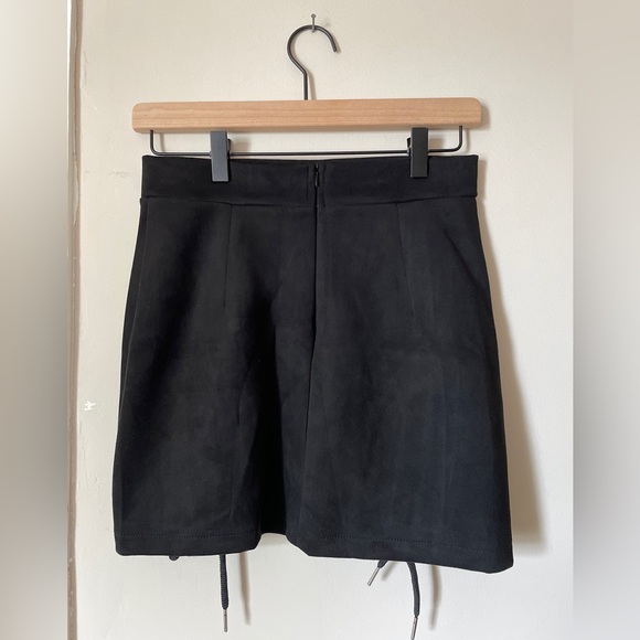 Black Suede Skirt - Picture 2 of 4